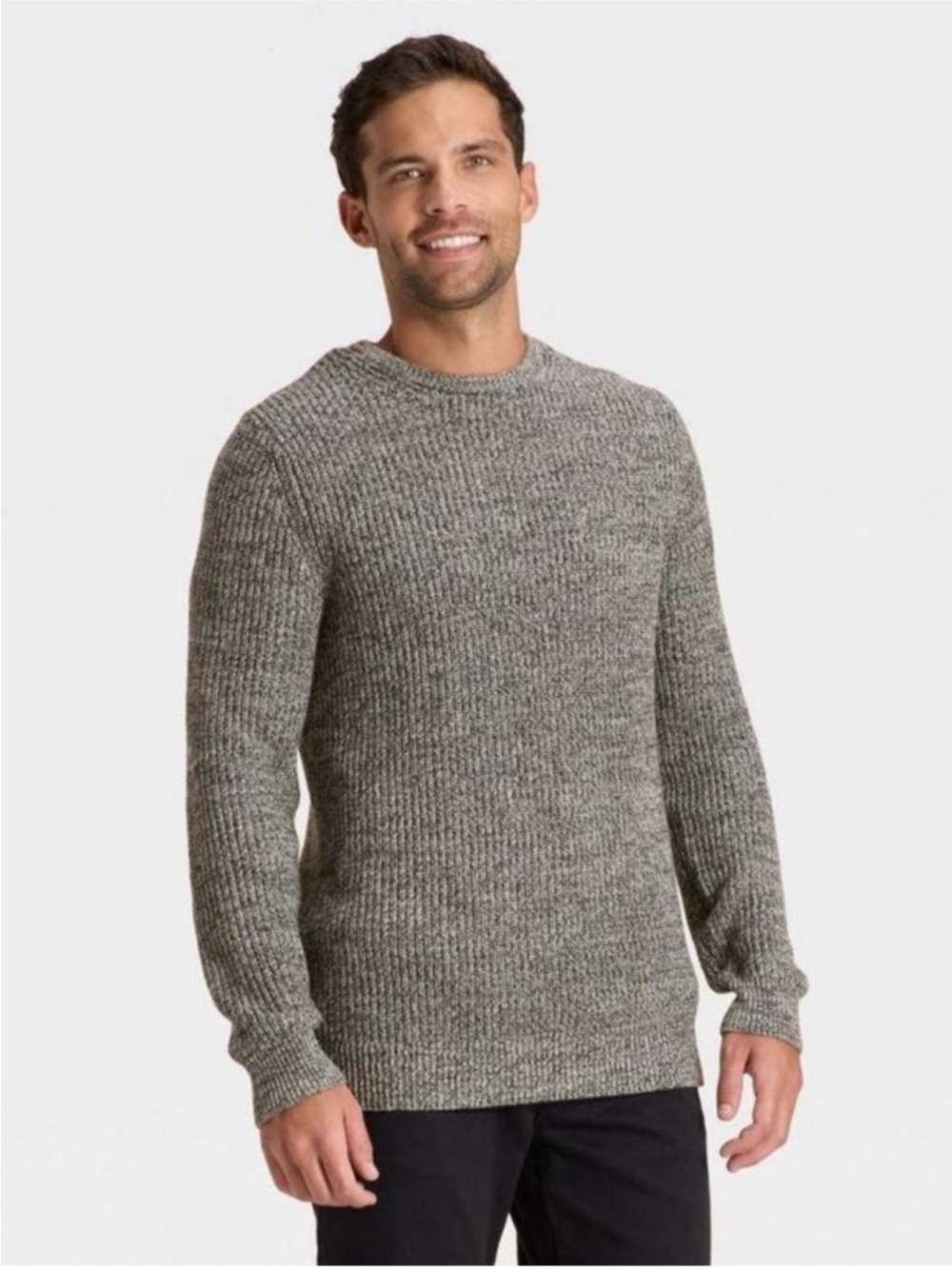 Goodfellow & Co Men’s Marled Crewneck Knit Sweater - Gray Size XXL NWOT